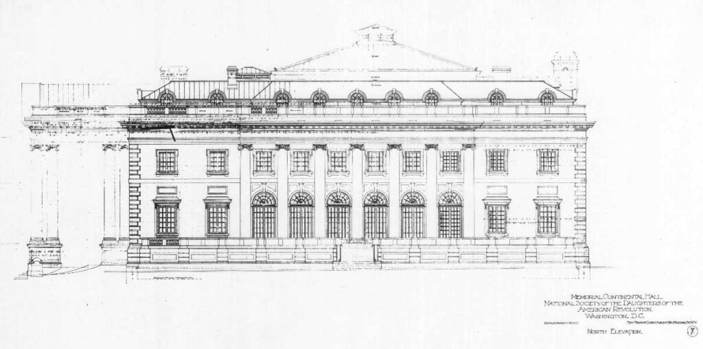 Memorial Continental Hall Drawings